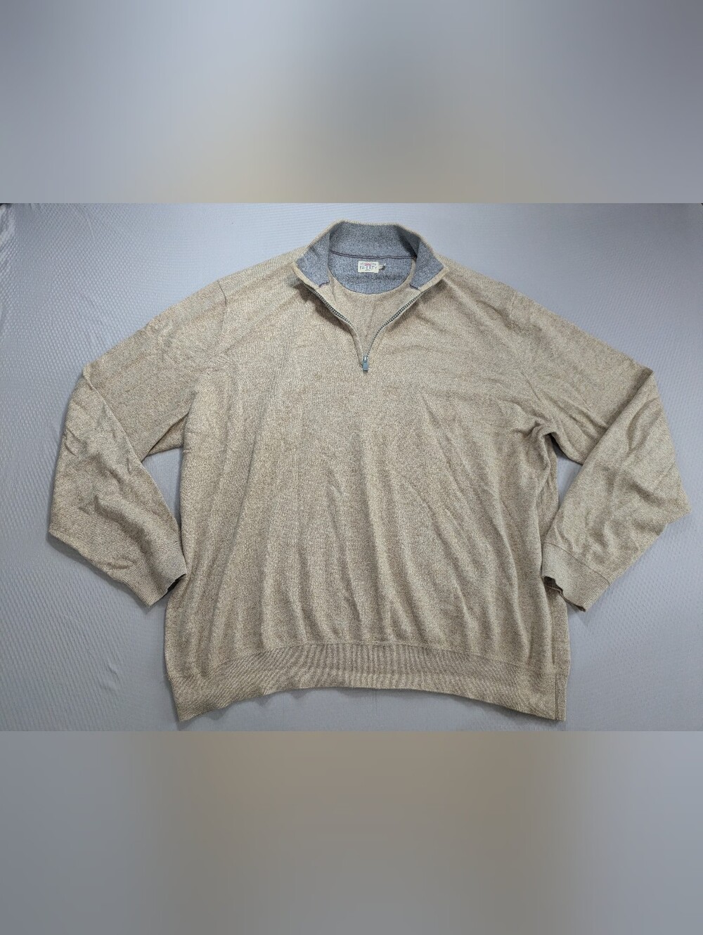 Faherty Legend Sweater Quarter-zip Light Beige Cashmere Men’s XXL Huckberry
